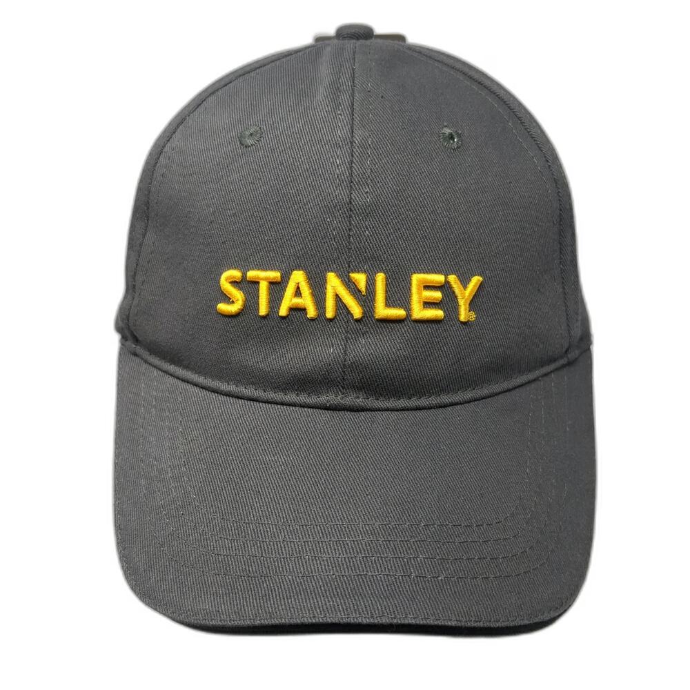 Stanley Snapback Hat Gray One Size Embroidered Adjustable Construction Tool Logo